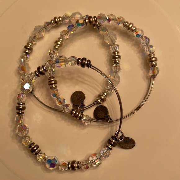 Vintage Alex & Ani Swarovski bangles - Picture 2 of 5